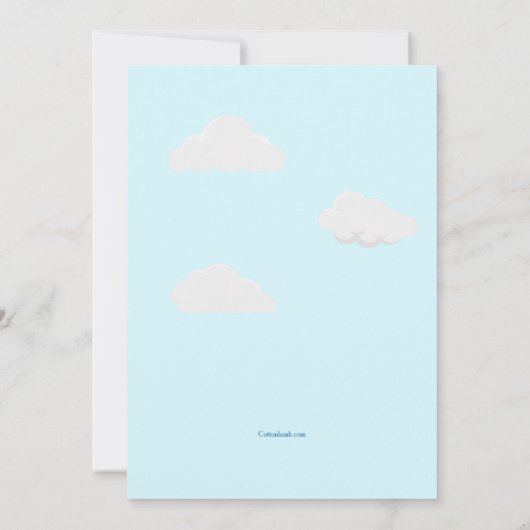 Boven de Uitnodiging van Clouds (Achterkant)