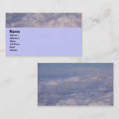 boven de wolken 1 visitekaartje (Voorkant / Achterkant)