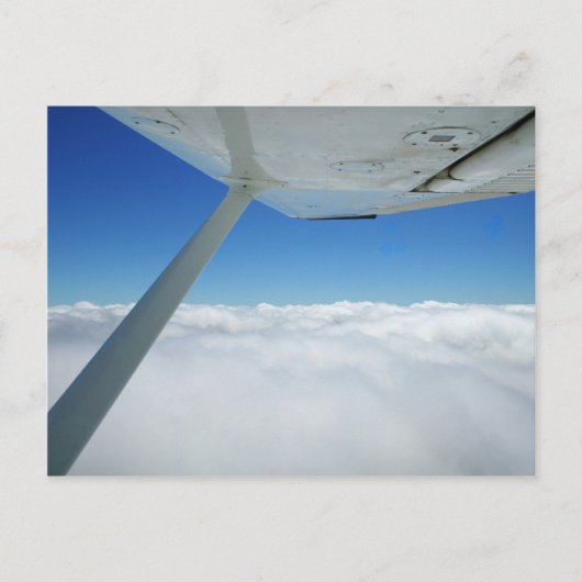 Boven de wolken briefkaart (Voorkant)