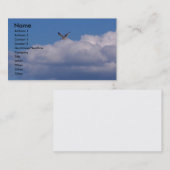 Boven de wolken visitekaartje (Voorkant / Achterkant)