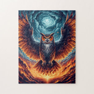 Boven en onder - Wise Owl Art Legpuzzel