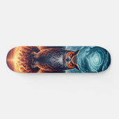 Boven en onder - Wise Owl Art Skateboard (Horizontaal)