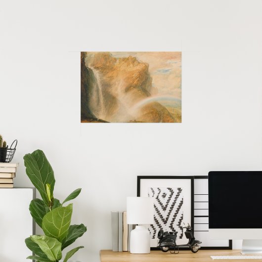 Boven Herfst Reichenbach regenboog Poster (Thuiskantoor)