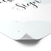 Boven het Moon Twinkle Star Custom-teken Poster (Hoek)