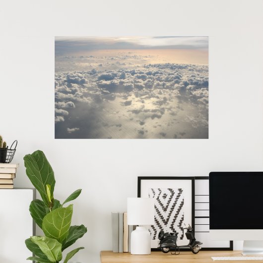 Boven het plafond poster (Thuiskantoor)