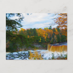Boven Tahquamenon Herfsten, Autumn, Michigan Briefkaart