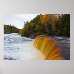 Boven Tahquamenon Herfsten, Autumn, Michigan Poster