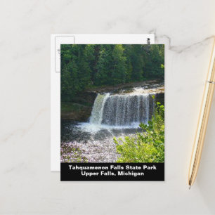Boven Tahquamenon Herfsten State Park, MI Verticaa Briefkaart