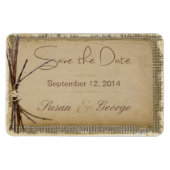 Boven, Twigs en Twine Save the Date Magneet (Horizontaal)