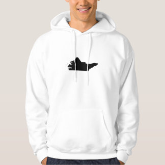 Bovenaan de Kaart van North Carolina Hoodie