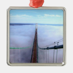 Bovenaan het Mackinac Bridge-keramisch Ornament