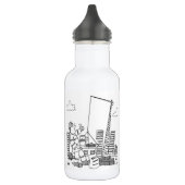 Bovengrondse kraanexploitant waterfles  (Links)