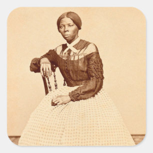 Bovengrondse spoorweg Harriet Tubman Vierkante Sticker