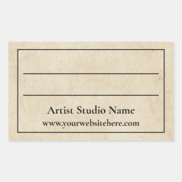 Bovenkant achterzijde van sticker van label voor k