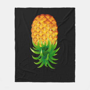 Bovenkant ananas fleece deken