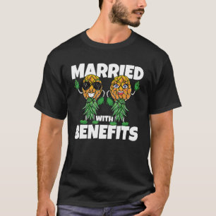 Bovenkant ananas, gehuwd met een bijkomend schuitj t-shirt