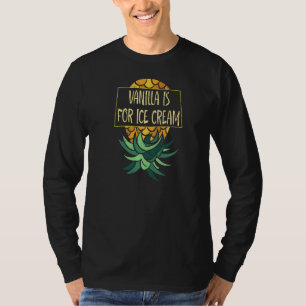 Bovenkant ananas Ice Cream Vanilla Funny Swin T-shirt
