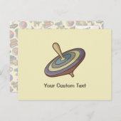 Bovenkant draaien briefkaart (Voorkant / Achterkant)