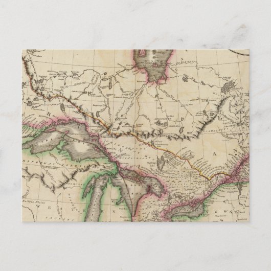 Bovenkant en onderste Canada Briefkaart (Voorkant)