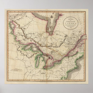 Bovenkant en onderste Canada Poster