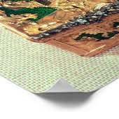 Bovenkant: Goudsnuffbox met diverse stenen Poster (Hoek)