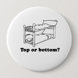 Bovenkant of onderkant ronde button 4,0 cm