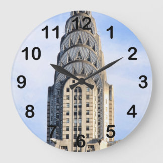 Bovenkant van de Chrysler Building NYC-klok Grote Klok