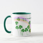 Bovenkant van de Morning St. Patrick's Day Shamroc Mok (Links)