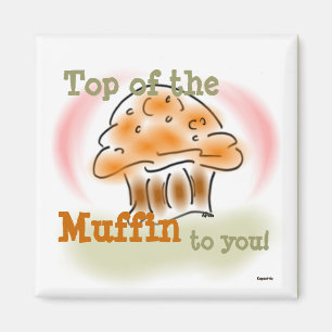 Bovenkant van de Muffin Magnet Magneet