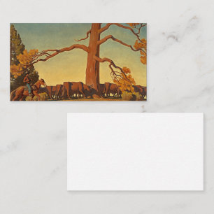 Bovenkant van de Ridge, 1933 door Maynard Dixon Visitekaartje