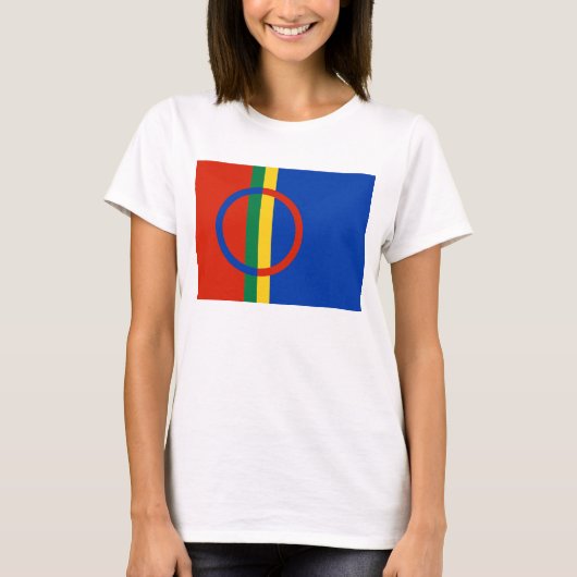 Bovenkant van de spaghetti-riem van de vlag van Sa T-shirt (Voorkant)