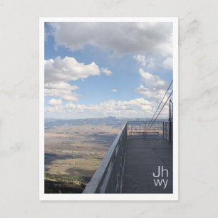 Bovenkant van de tram briefkaart