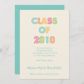 bovenkant van de uitnodiging van het klassenafstud (Voorkant / Achterkant)