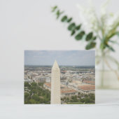 Bovenkant van het Washington Monument Briefkaart (Staand voorkant)