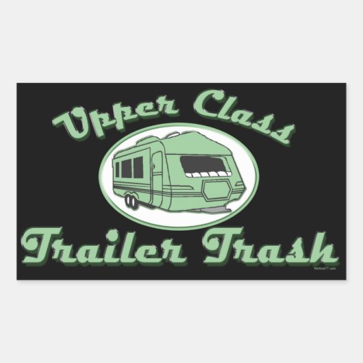 Bovenklasse Trailer Prullenbak stickers (Voorkant)