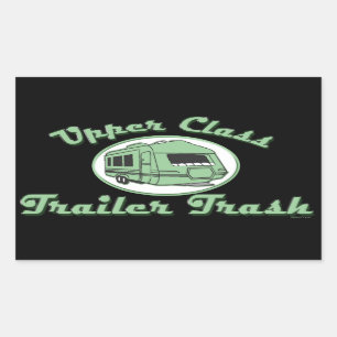 Bovenklasse Trailer Prullenbak stickers