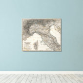 Bovenland en Midden-Italië Canvas Afdruk (Insitu (Houten vloer))