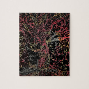 bovenliggende voorouderlijke boom legpuzzel