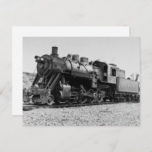 Bovenmeer & Ishpeming Railroad Engine #20 Briefkaart (Voorkant / Achterkant)