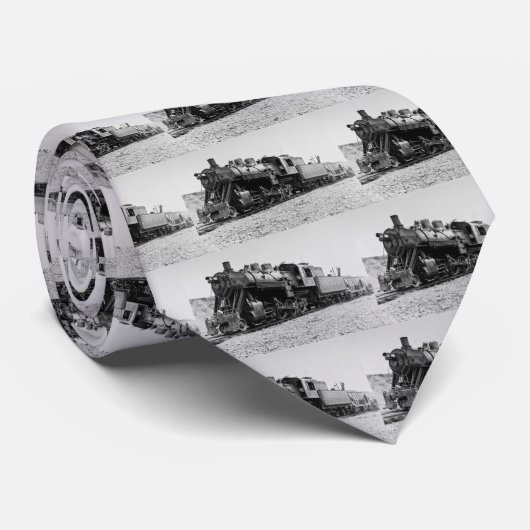 Bovenmeer & Ishpeming Railroad Engine #20 Stropdas (Opgerold)