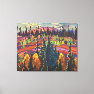 Bovenmeer land A. Y. Jackson Canvas Afdruk