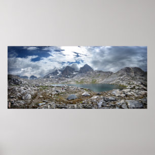 Bovenmeer Nydiver Lake onder Mt Ritter - Sierra Poster