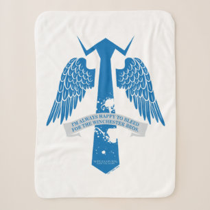 Bovennatuurlijk Castiel Stropdas Quote Graphic Sherpa Deken