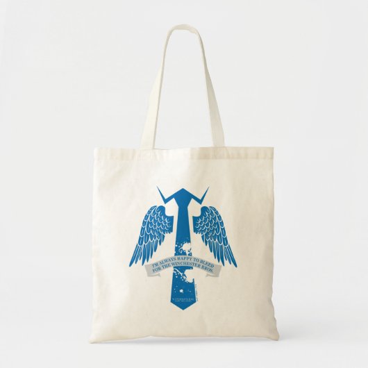 Bovennatuurlijk Castiel Stropdas Quote Graphic Tote Bag (Voorkant)