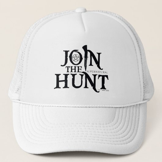 Bovennatuurlijk "Doe mee met de jacht" Trucker Pet (Voorkant)
