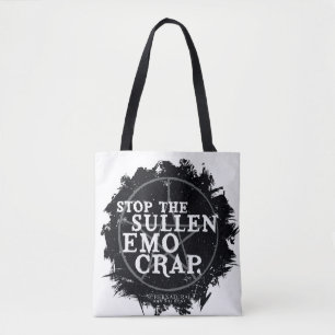 bovennatuurlijk "emo" citaat draagtas