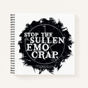 bovennatuurlijk "emo" citaat notitieboek