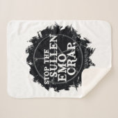 bovennatuurlijk "emo" citaat sherpa deken (Voorkant (horizontaal))