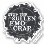 bovennatuurlijk "emo" citaat sticker (Voorkant)