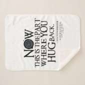 Bovennatuurlijk "Knuffel terug" citaat Sherpa Deken (Voorkant (horizontaal))